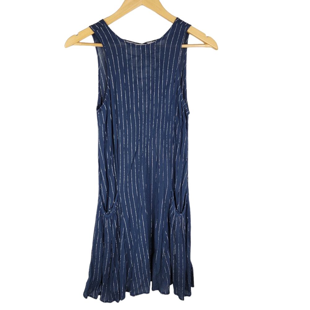 Chelsea & Violet Navy Blue Striped Dress M NWT